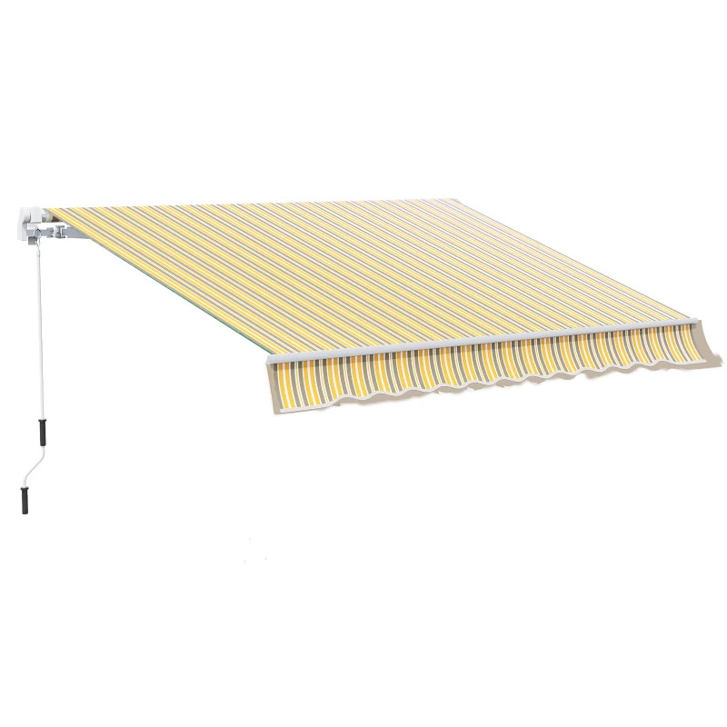 Outsunny 12 x 10 Foot Retractable Awning