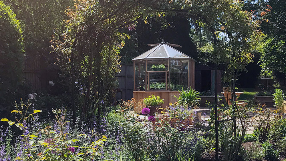 Alton 11 x 9 Foot Octagonal Half-Boarded Cedar Greenhouse