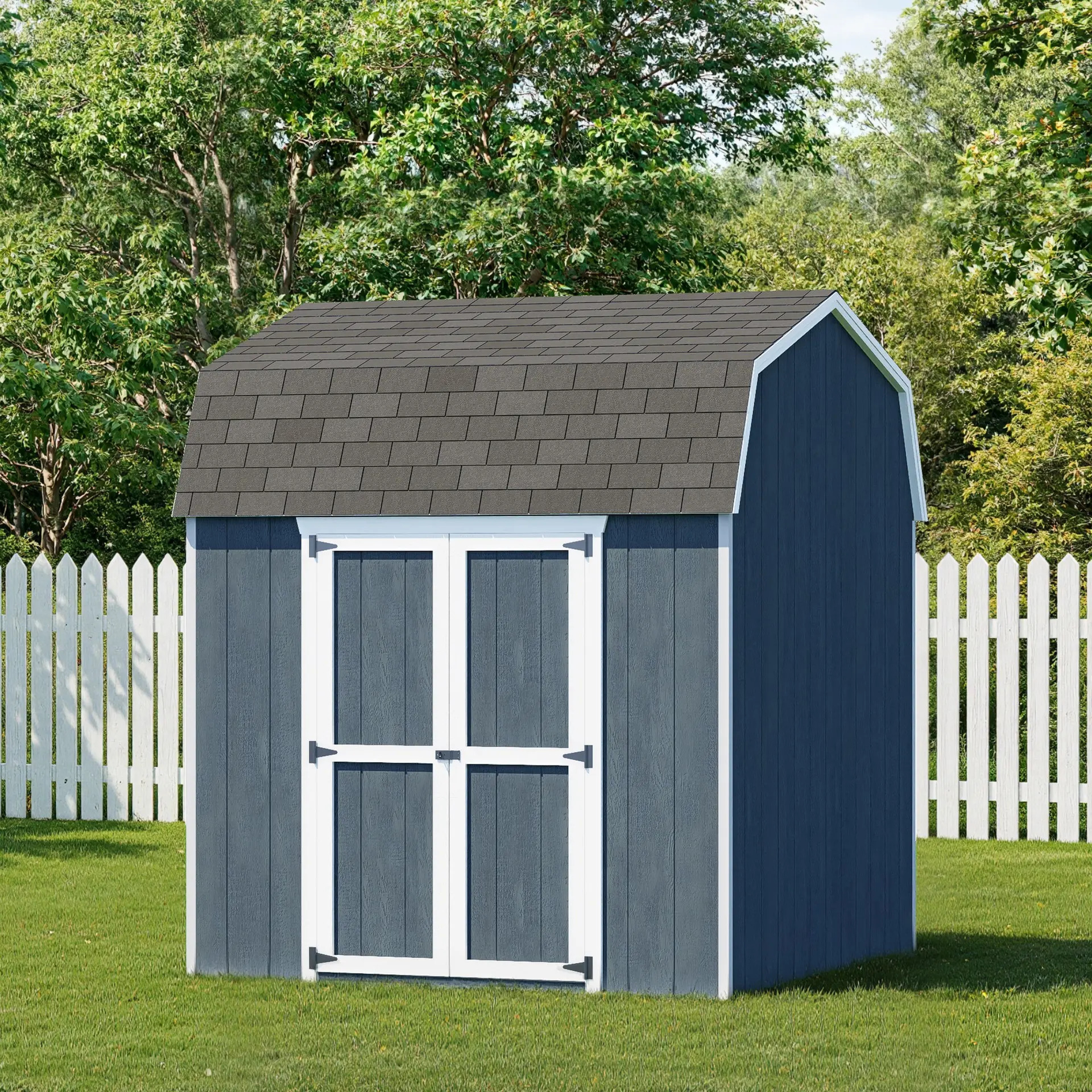 Little Cottage Co 8 x 8 Foot Value Gambrel Barn with Side Entry