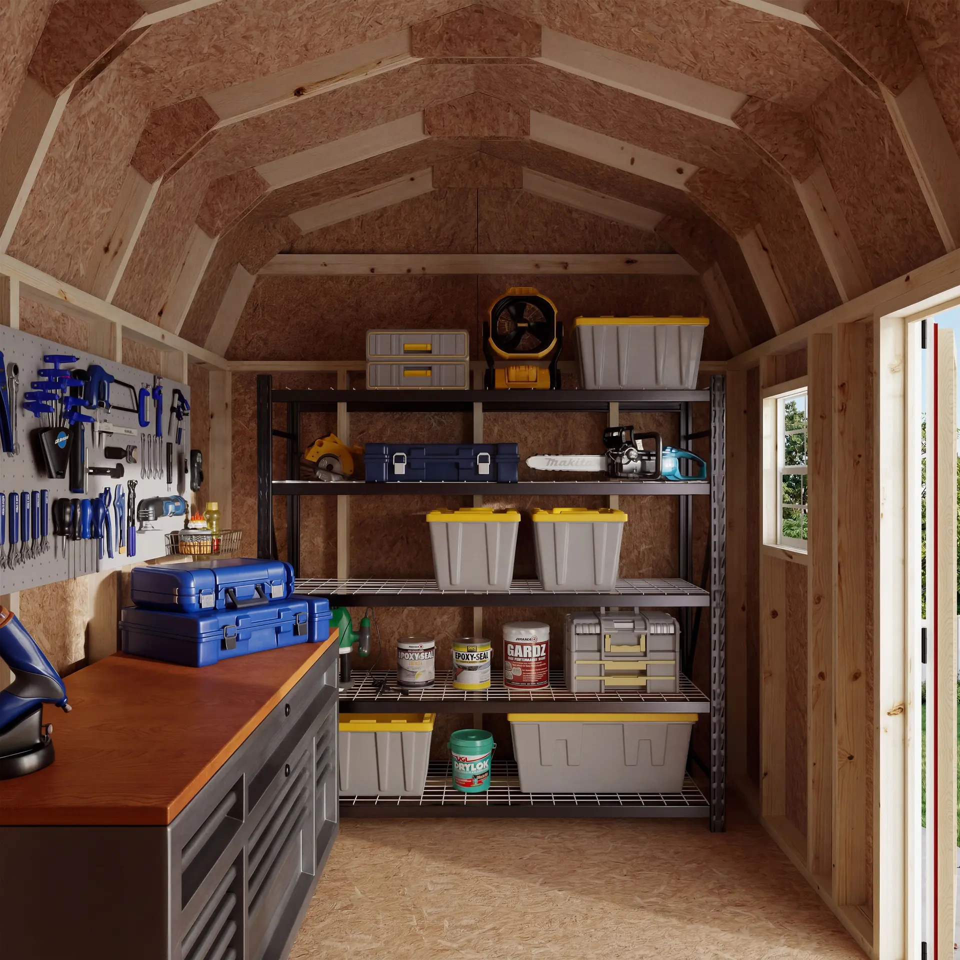 Little Cottage Co 8 x 10 Foot Value Gambrel Barn Workshop