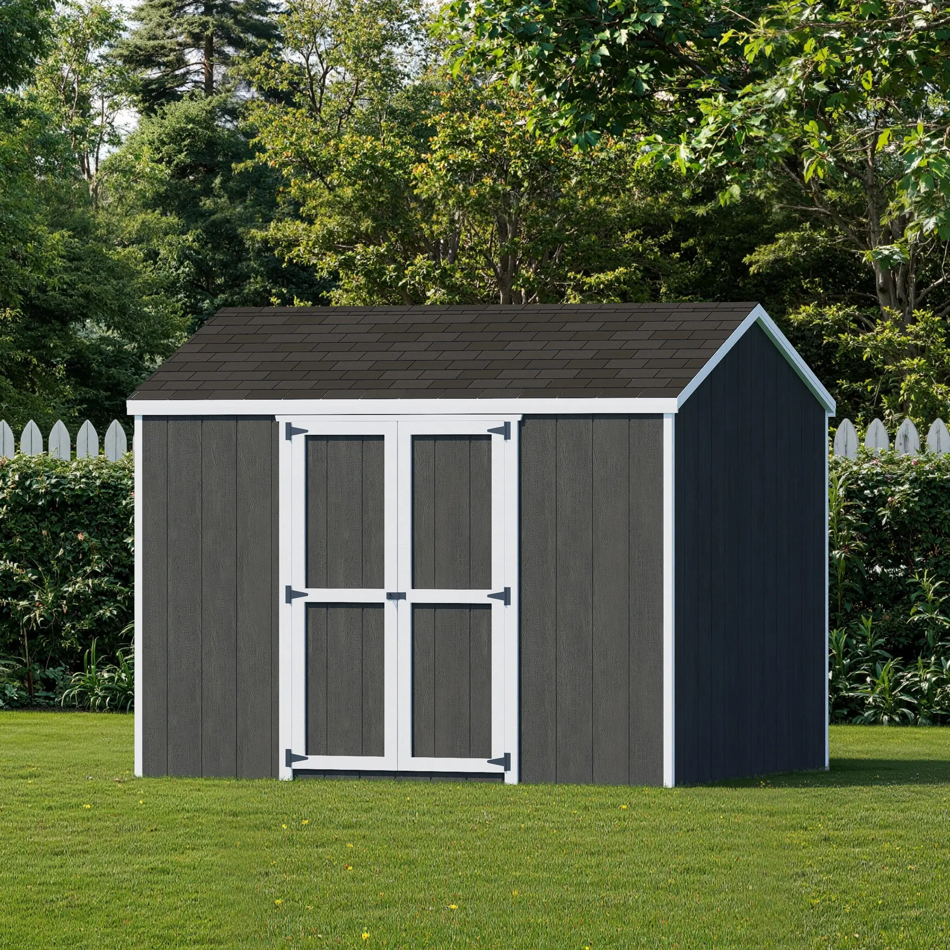 Little Cottage Co 8 x 10 Foot Value Gable Shed with Side Entry