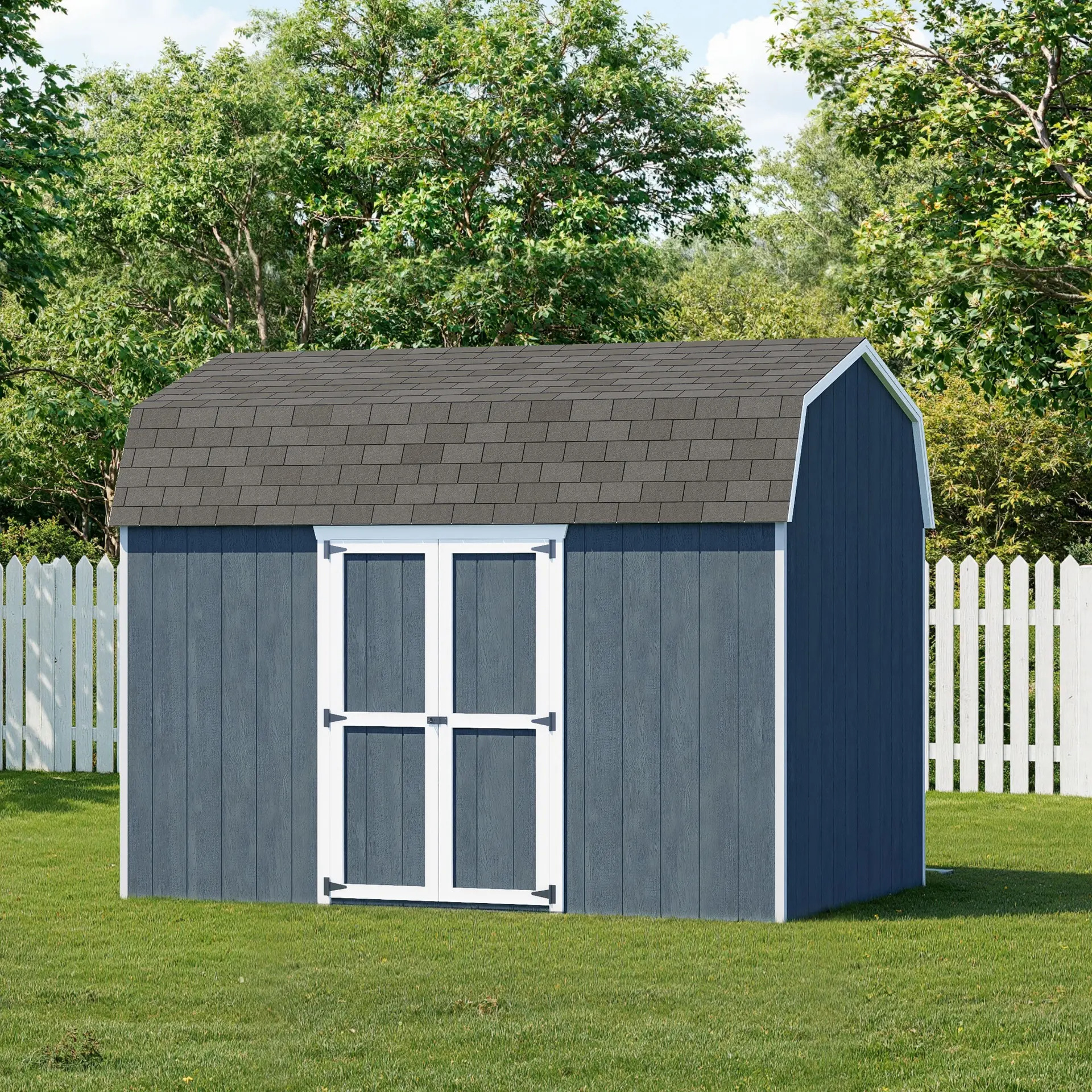 Little Cottage Co 8 x 12 Foot Value Gambrel Barn with Side Entry