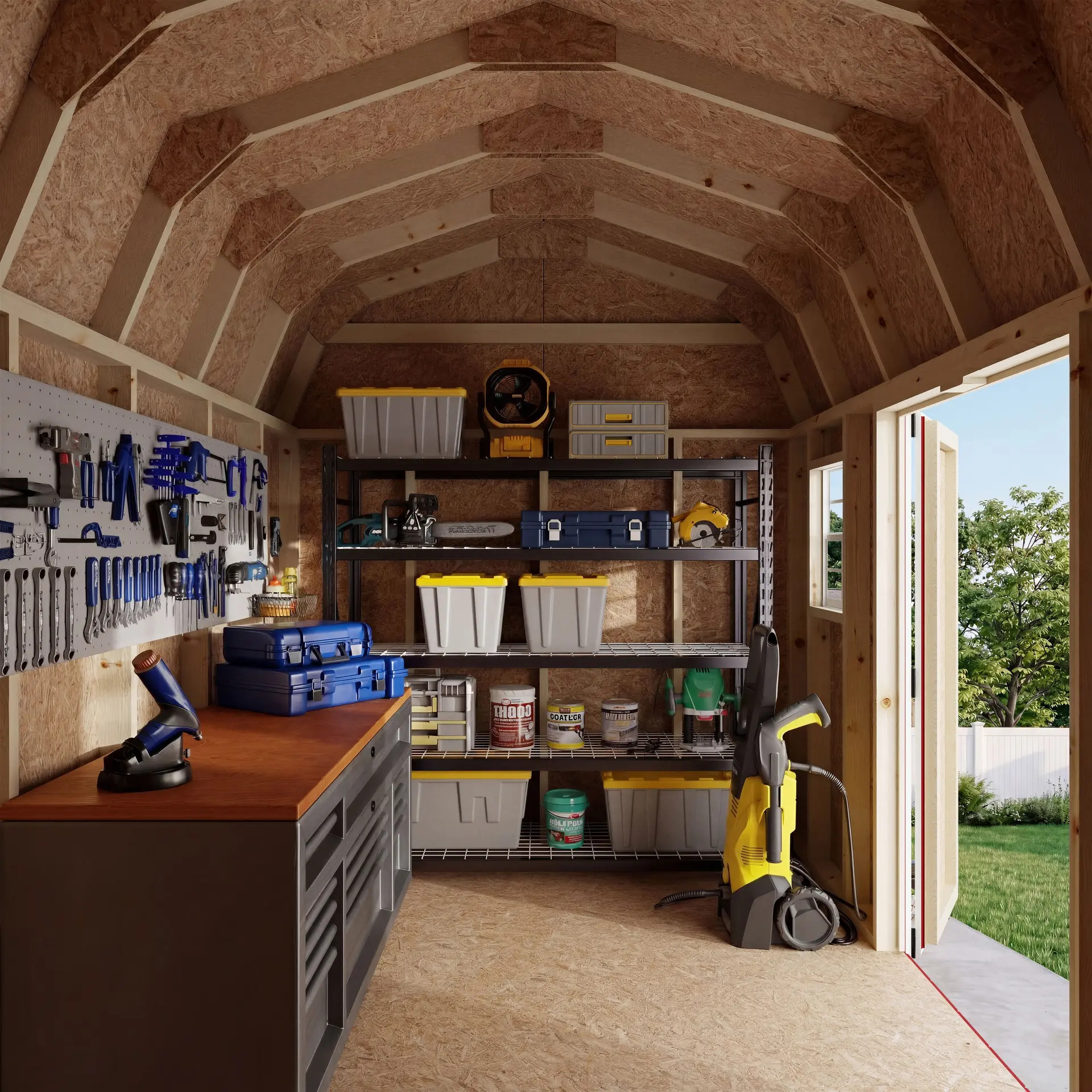Little Cottage Co 8 x 12 Foot Value Gambrel Barn Workshop