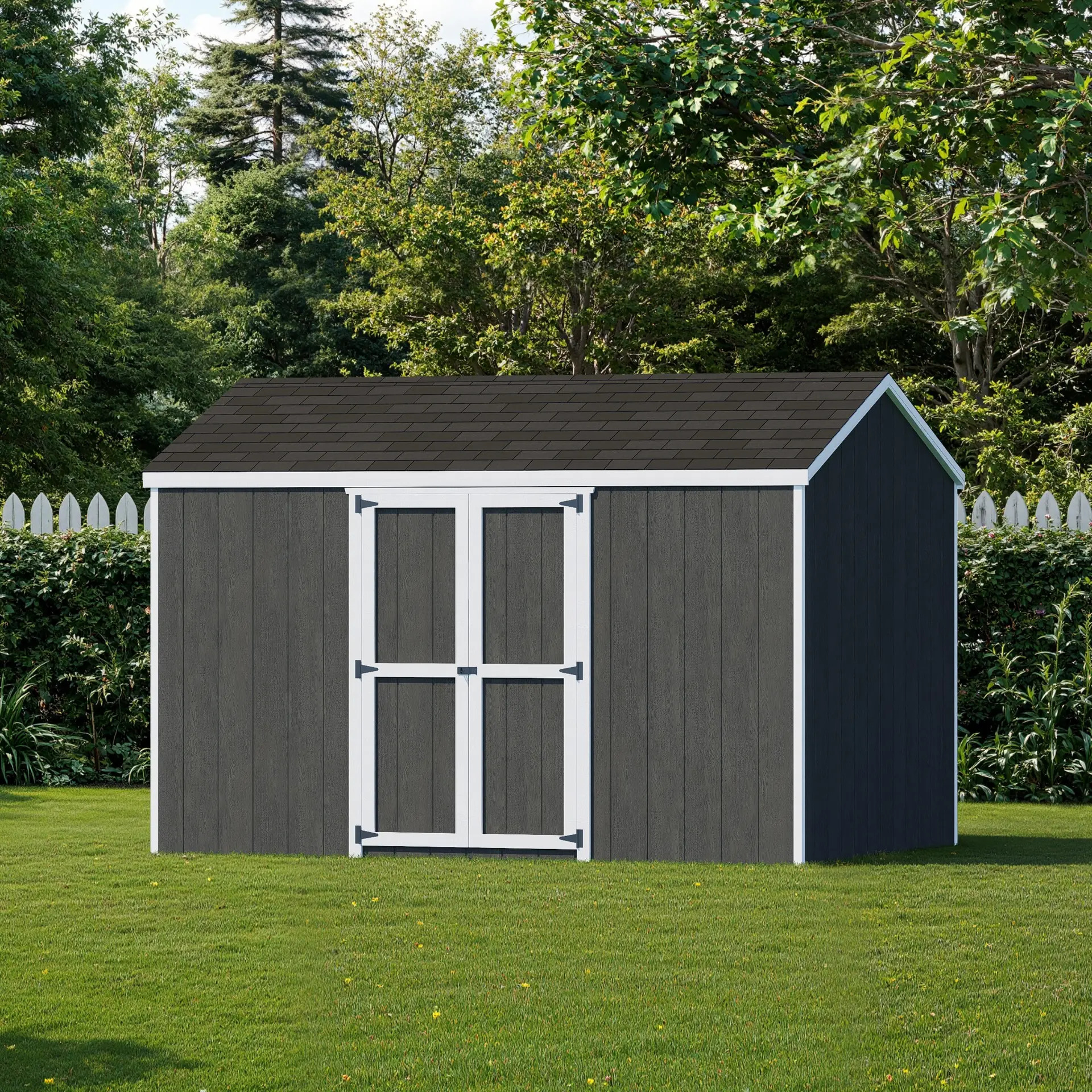 Little Cottage Co 8 x 12 Foot Value Gable Shed with Side Entry
