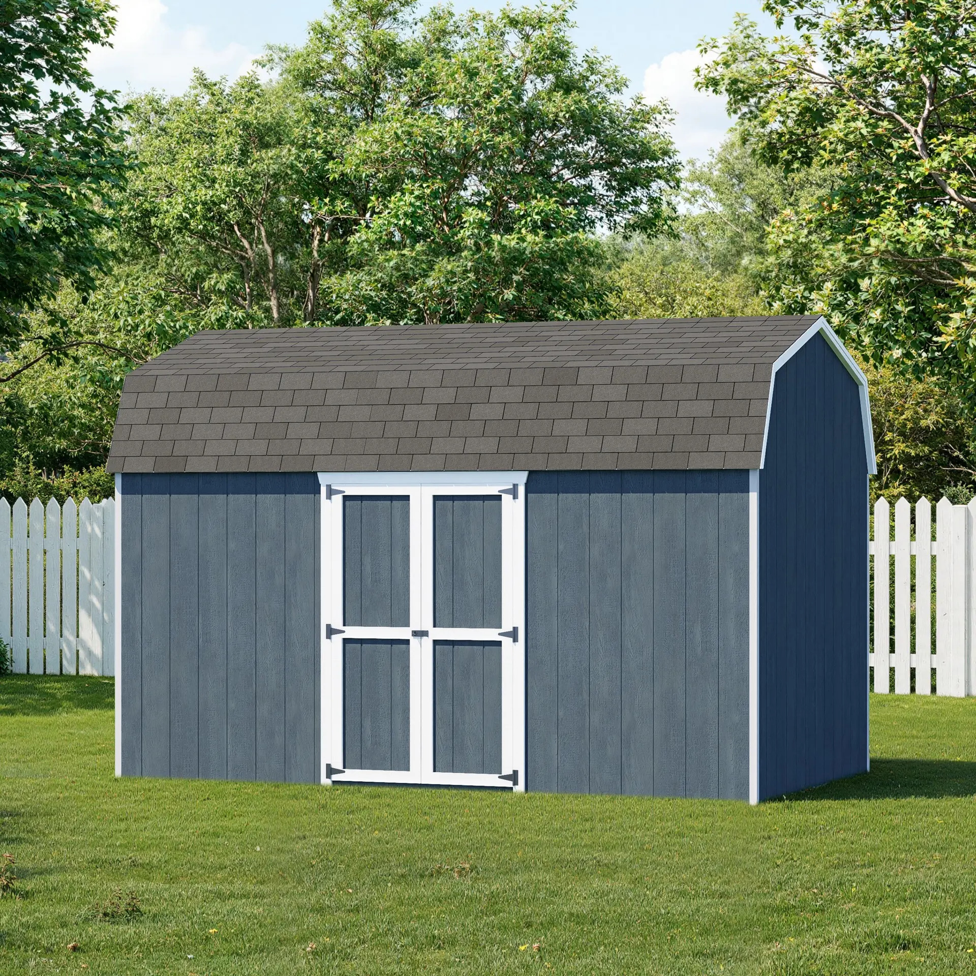 Little Cottage Co 8 x 14 Foot Value Gambrel Barn with Side Entry