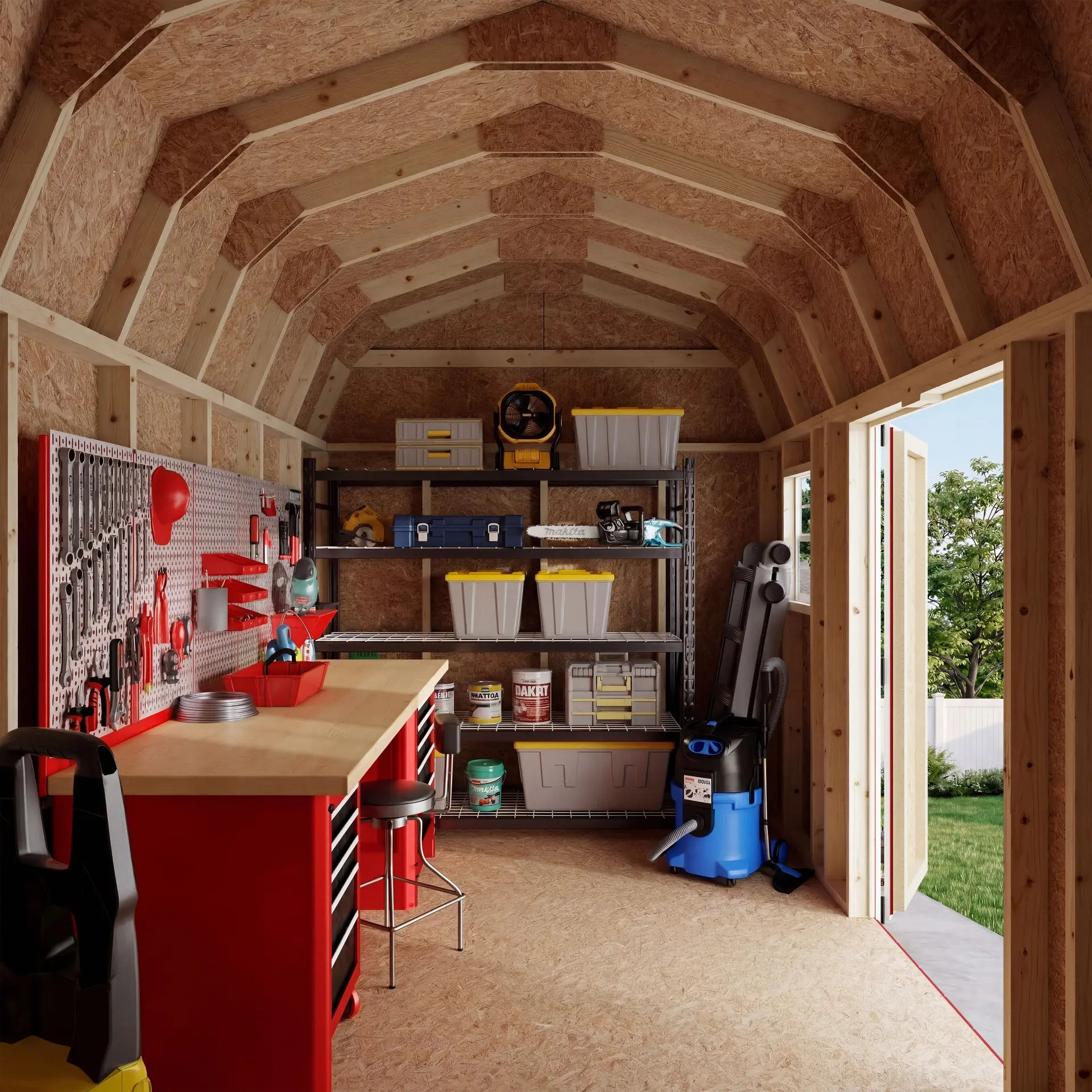 Little Cottage Co 8 x 14 Foot Value Gambrel Barn Workshop