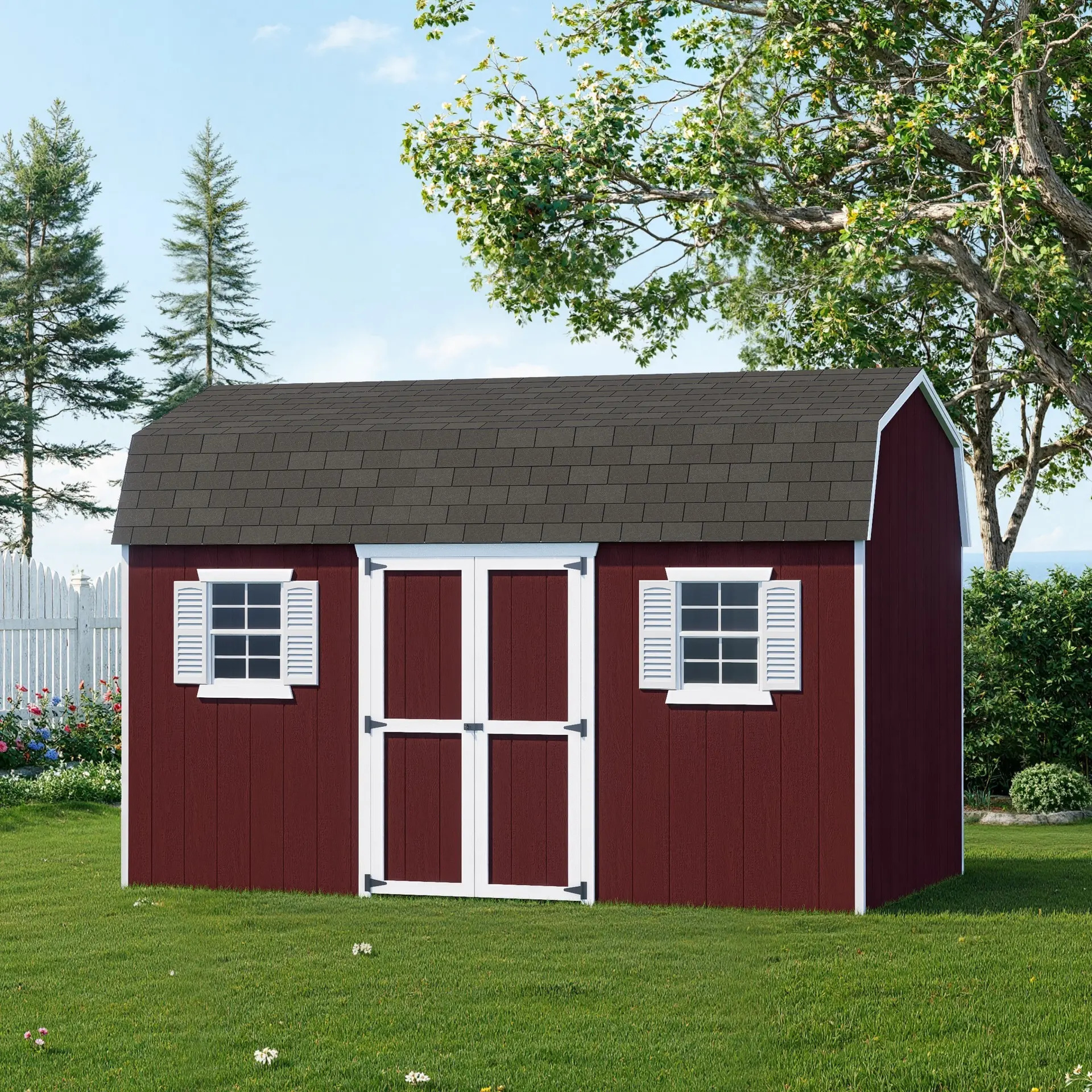 Little Cottage Co 8 x 14 Foot Value Gambrel Barn Workshop