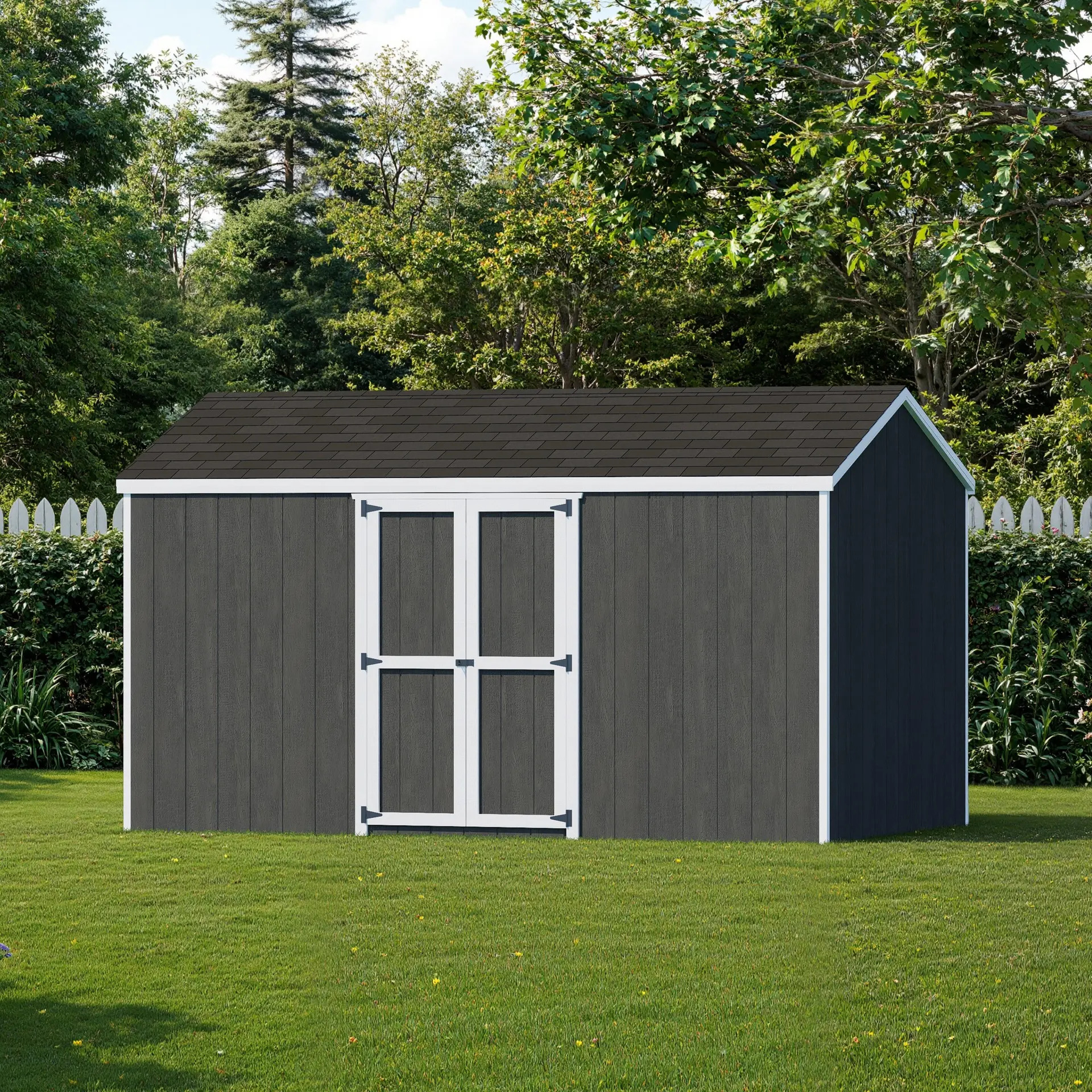 Little Cottage Co 8 x 14 Foot Value Gable Shed with Side Entry