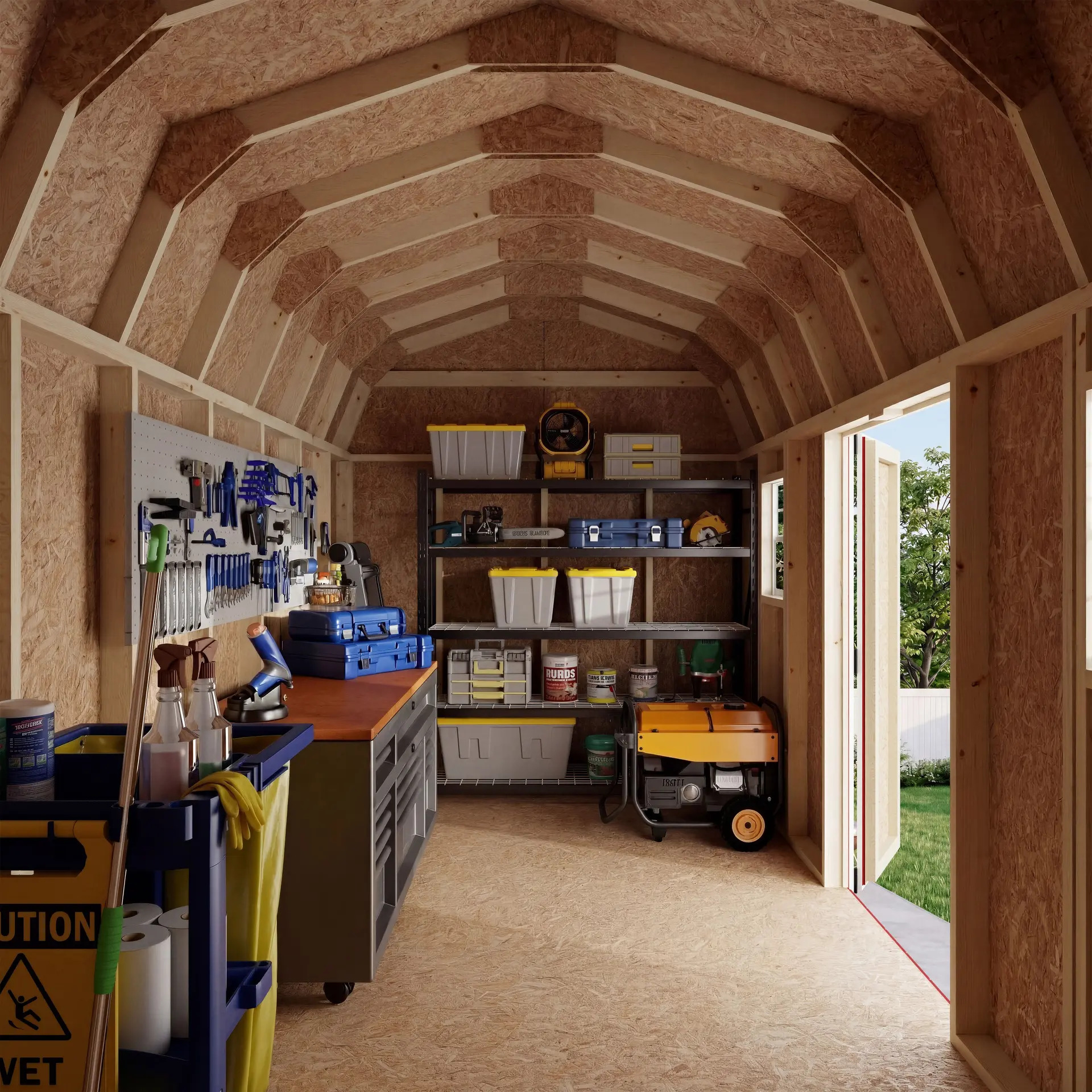 Little Cottage Co 8 x 16 Foot Value Gambrel Barn Workshop