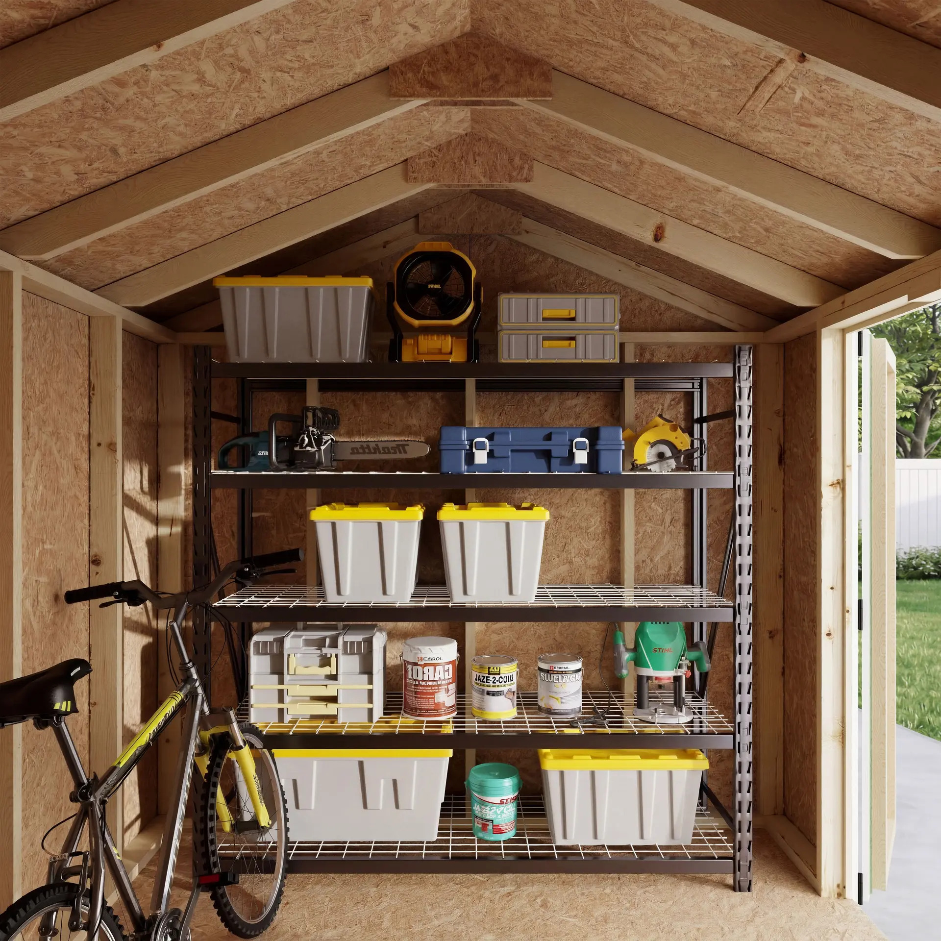 Little Cottage Co 8 x 8 Foot Value Gable Shed with Side Entry