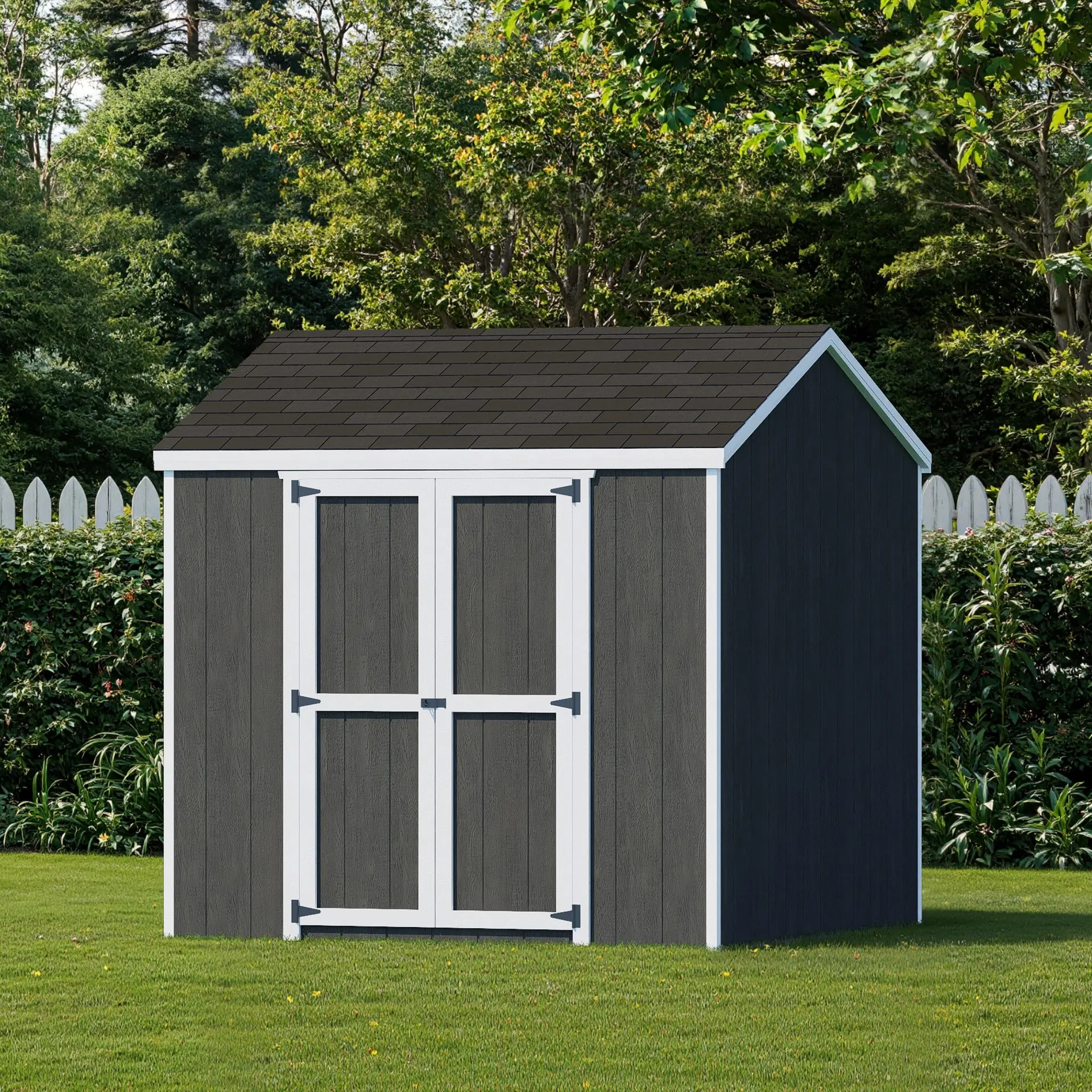 Little Cottage Co 8 x 8 Foot Value Gable Shed with Side Entry
