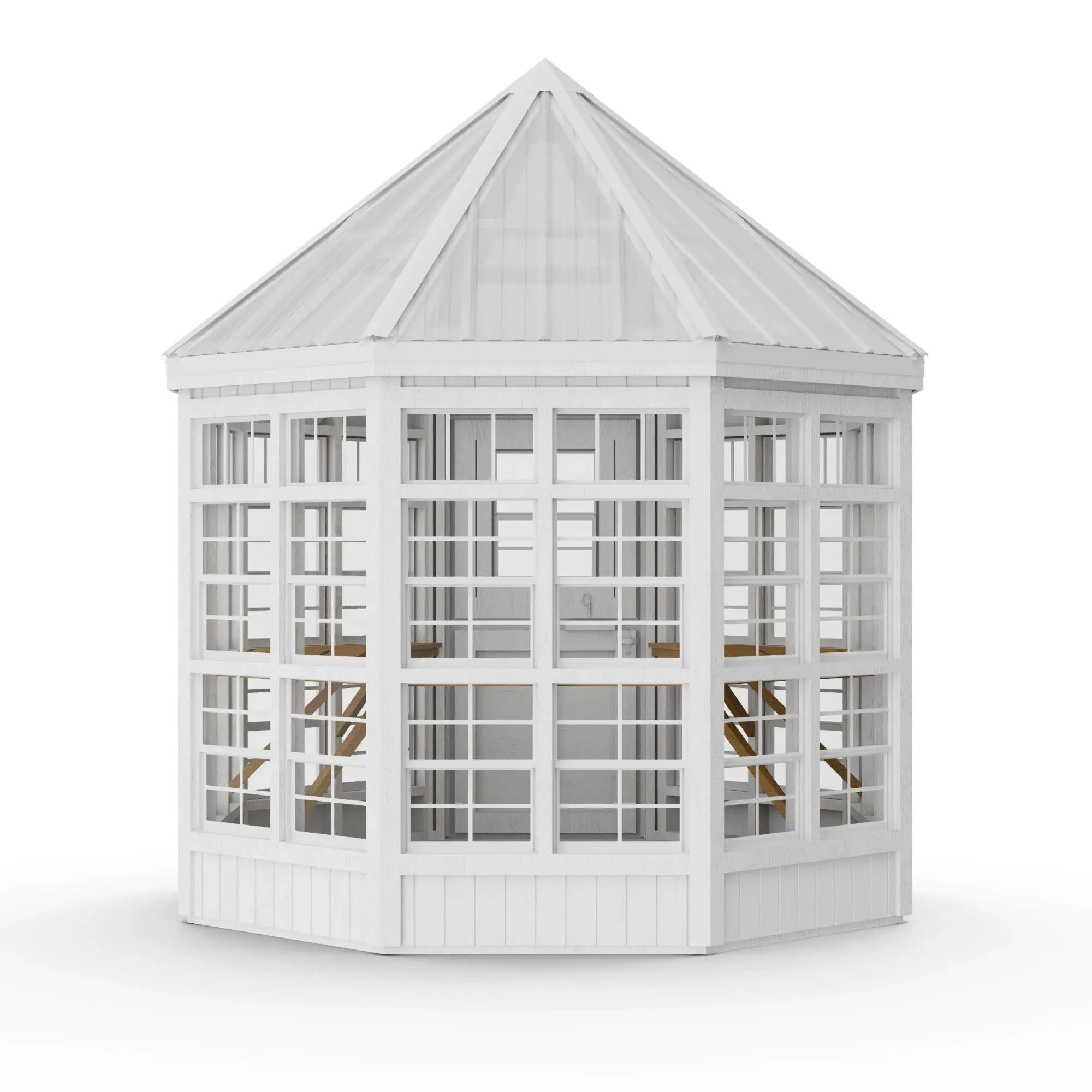 Little Cottage Co. 8 x 8 Octagon Greenhouse Panelized Kit