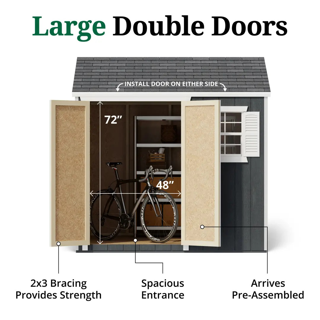 Little Cottage Co. 8 x 8 Foot Value Workshop Shed - Precut Kit