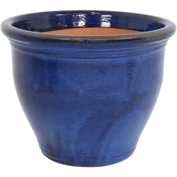 Sunnydaze 18 Inch Studio Ceramic Planter