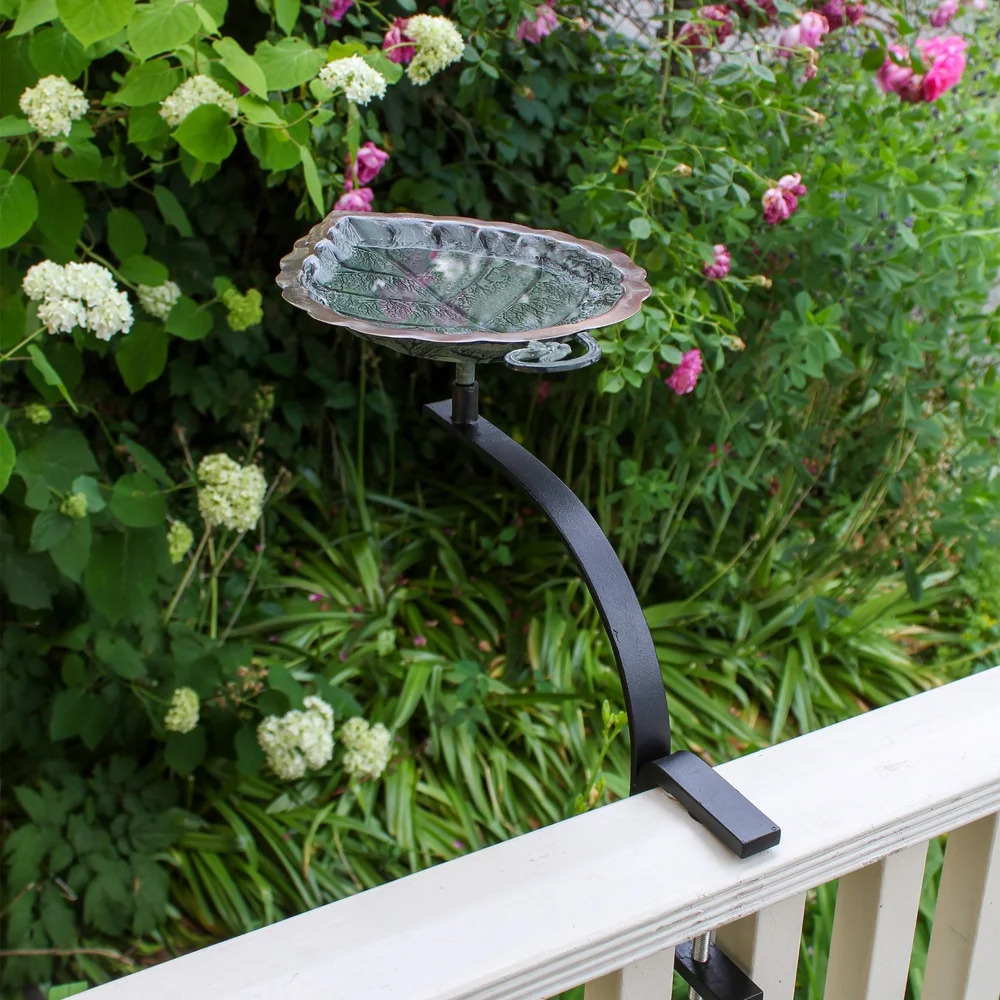 Achla 12 Inch Aspen Leaf Birdbath