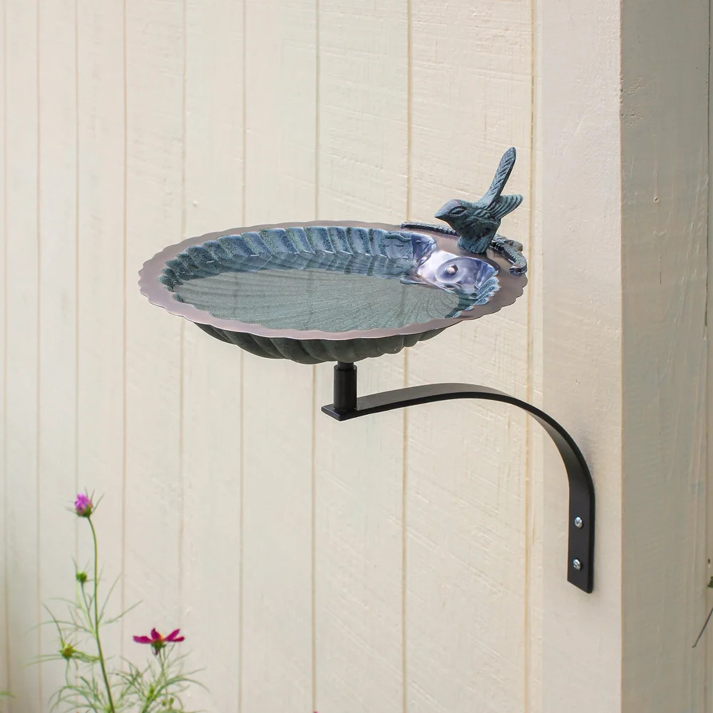 Achla 11 Inch Scallop Shell Birdbath