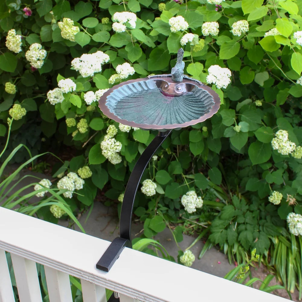 Achla 11 Inch Scallop Shell Birdbath