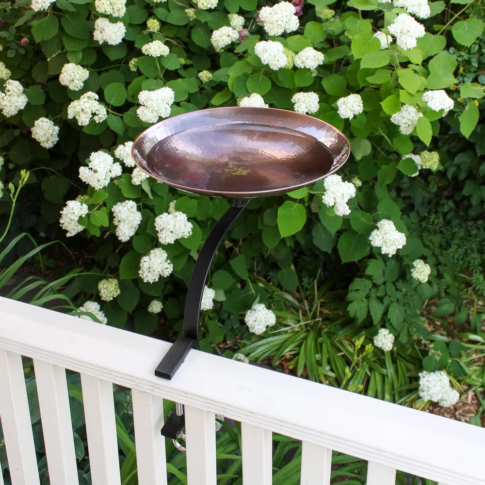 Achla 14 Inch Burnt Copper Birdbath