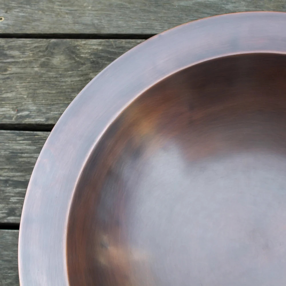 Achla 24 Inch Classic Copper-Plated Brass Birdbath Bowl