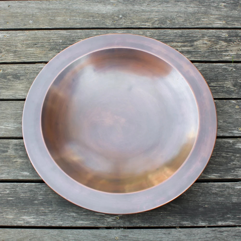 Achla 24 Inch Classic Copper-Plated Brass Birdbath Bowl