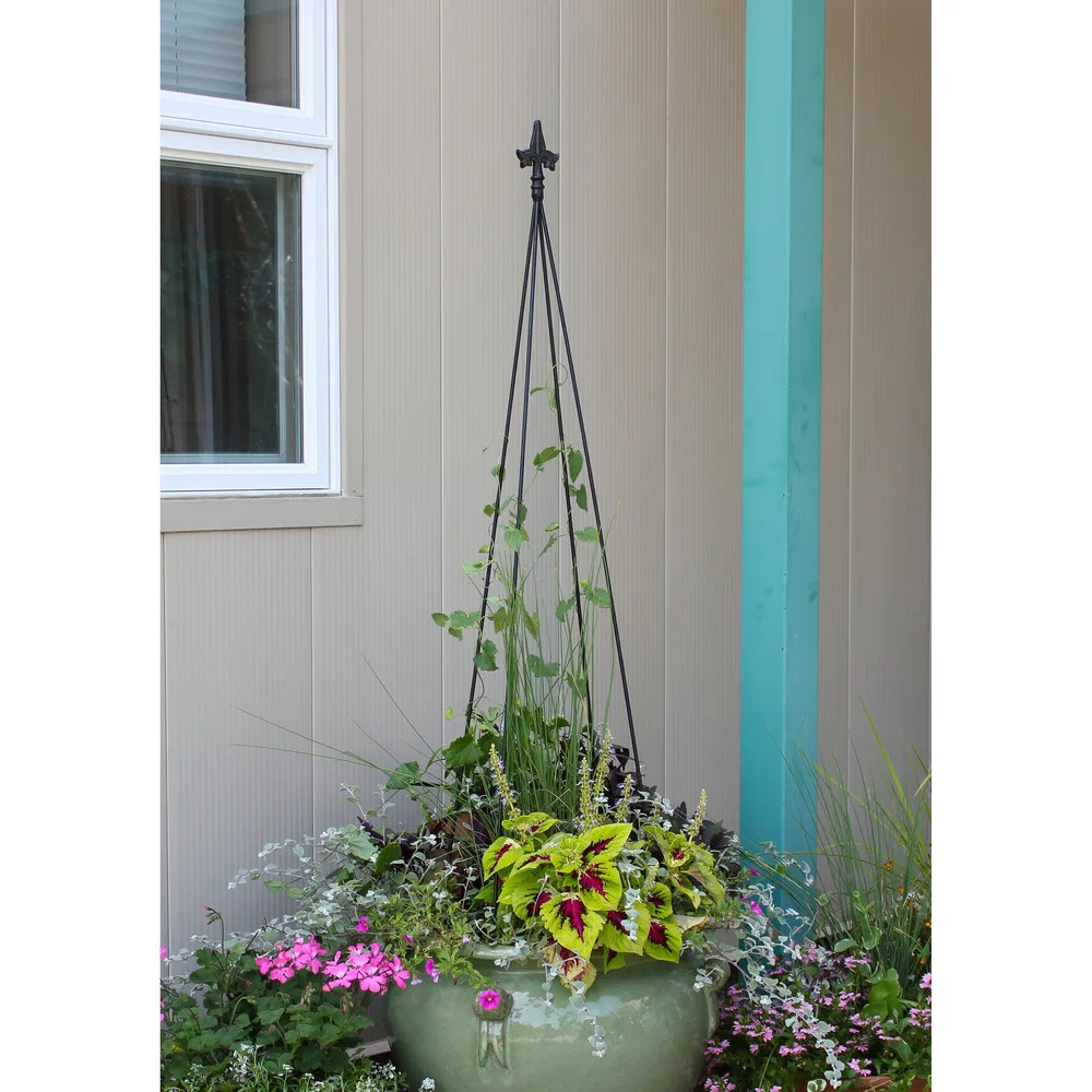 Achla 58 Inch Fleur-De-Lis Trellis