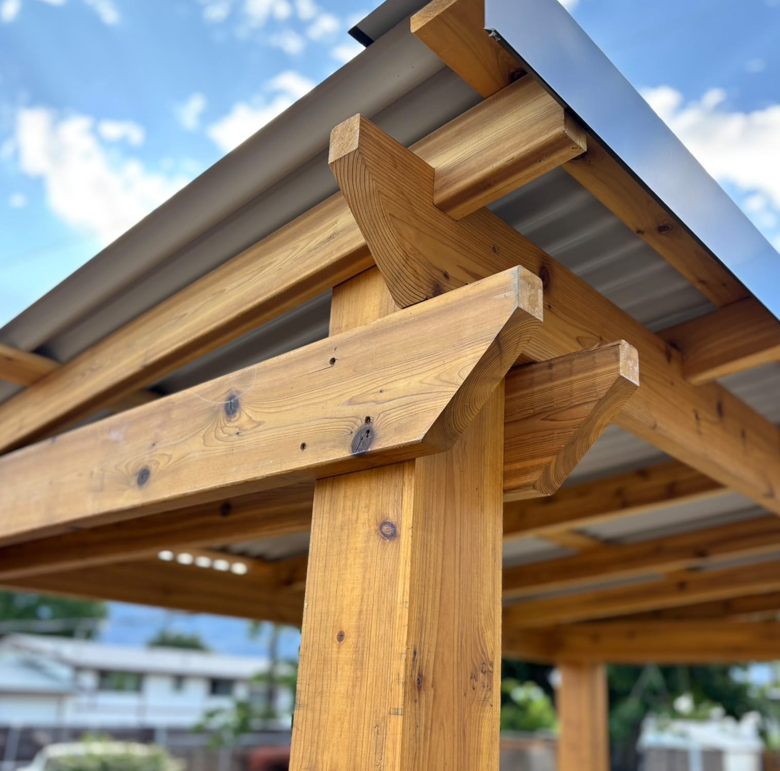 Outdoor Living Today 8 x 5 Foot Cedar Grill Gazebo with Shelves