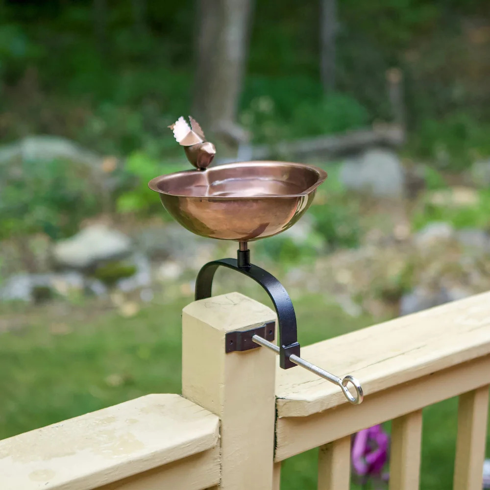 Achla 11 Inch Heart Shaped Birdbath
