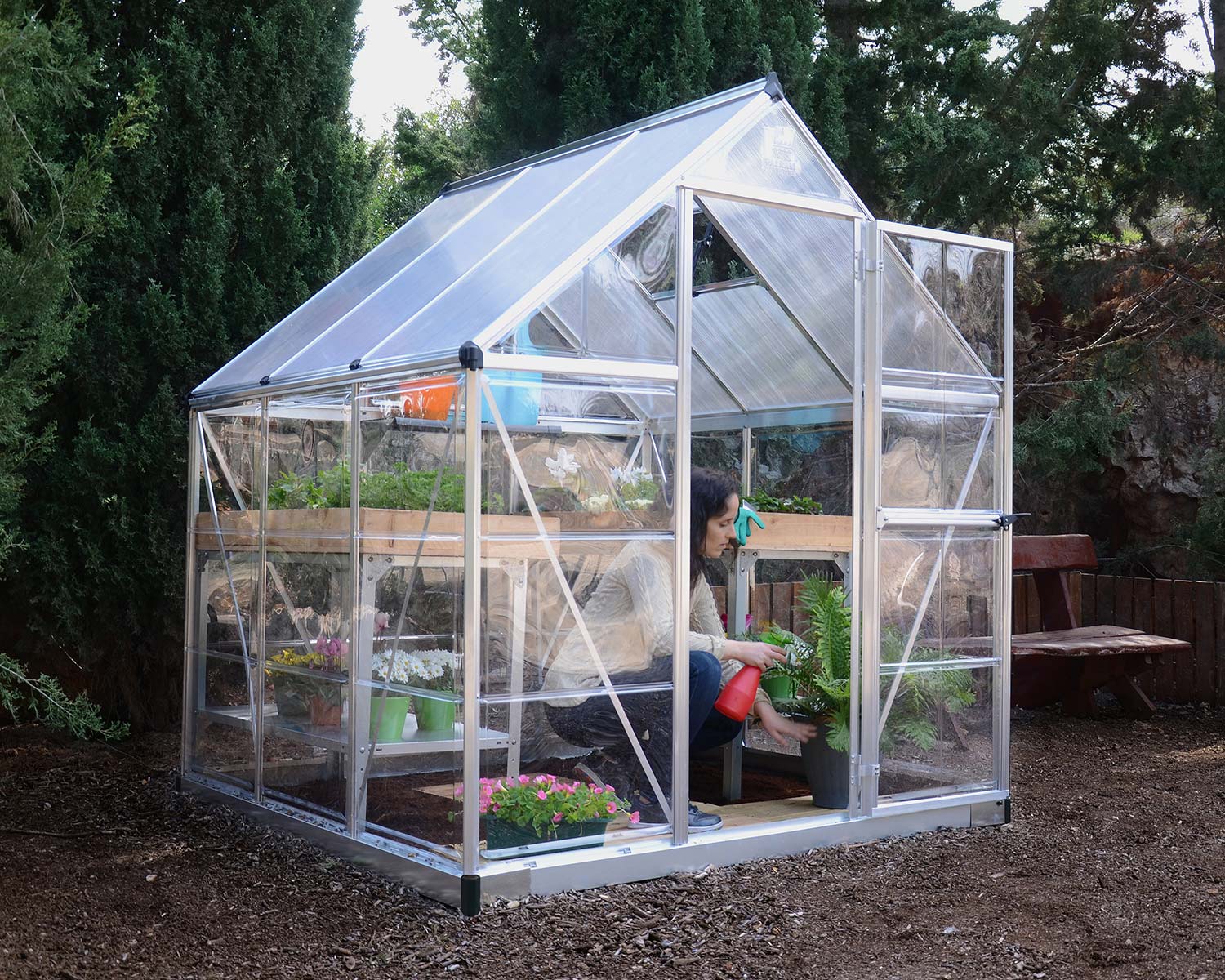 Palram-Canopia 6 x 6 Foot Hybrid Greenhouse