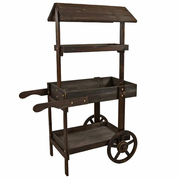 Sunnydaze Country Market Flower Stand Raised Garden Bed