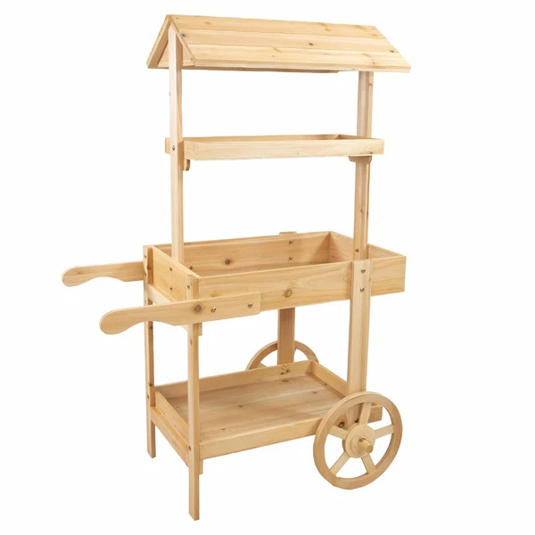 Sunnydaze Country Market Flower Stand Raised Garden Bed