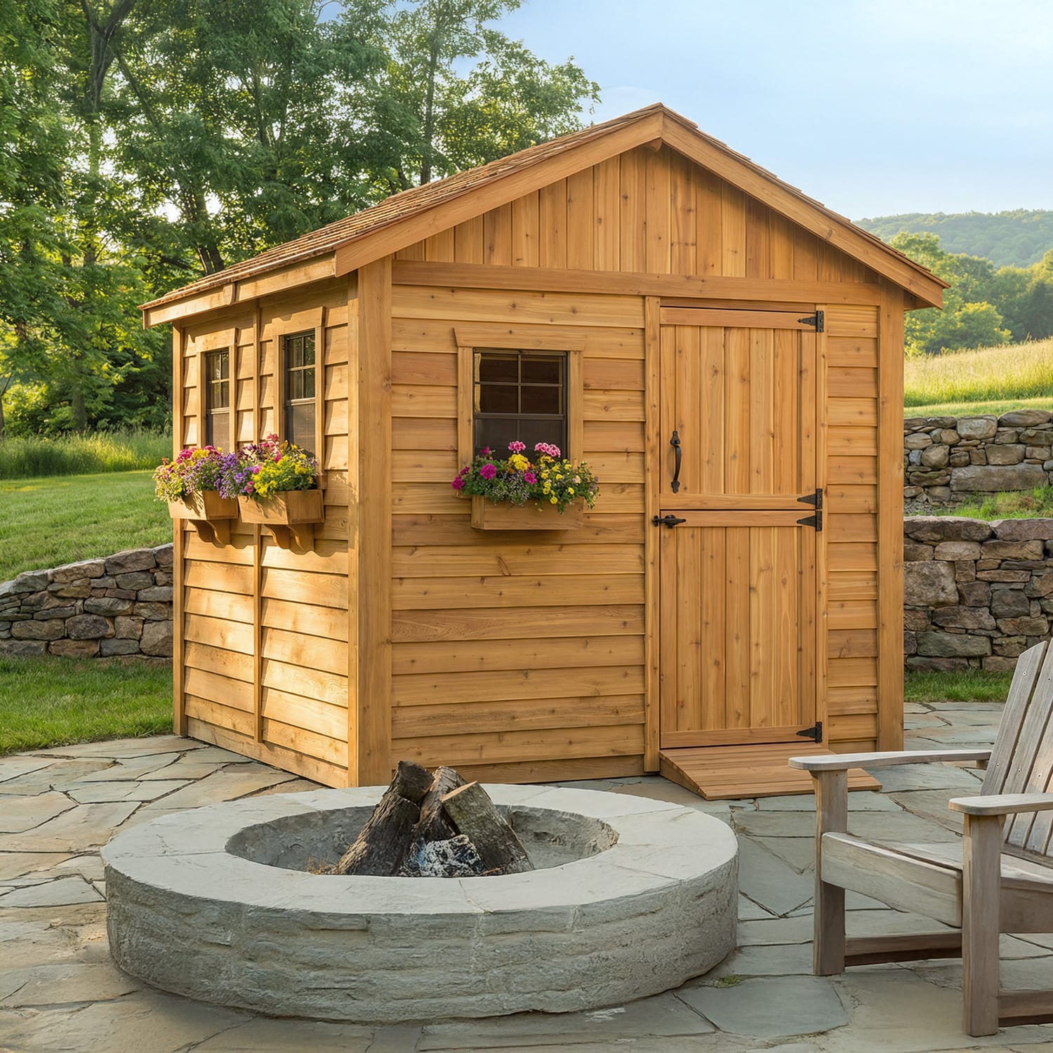 Outdoor Living Today 8 x 8 Foot Cedar Gardener Shed