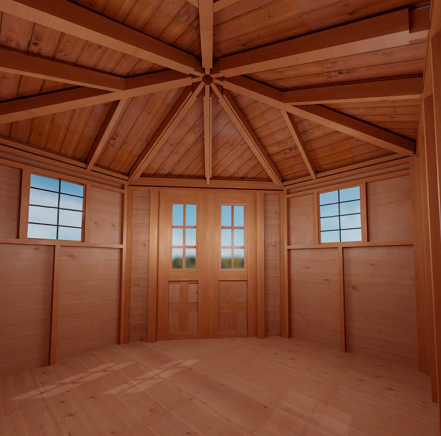 Outdoor Living Today 9 x 9 Foot Penthouse Cedar Corner Shed