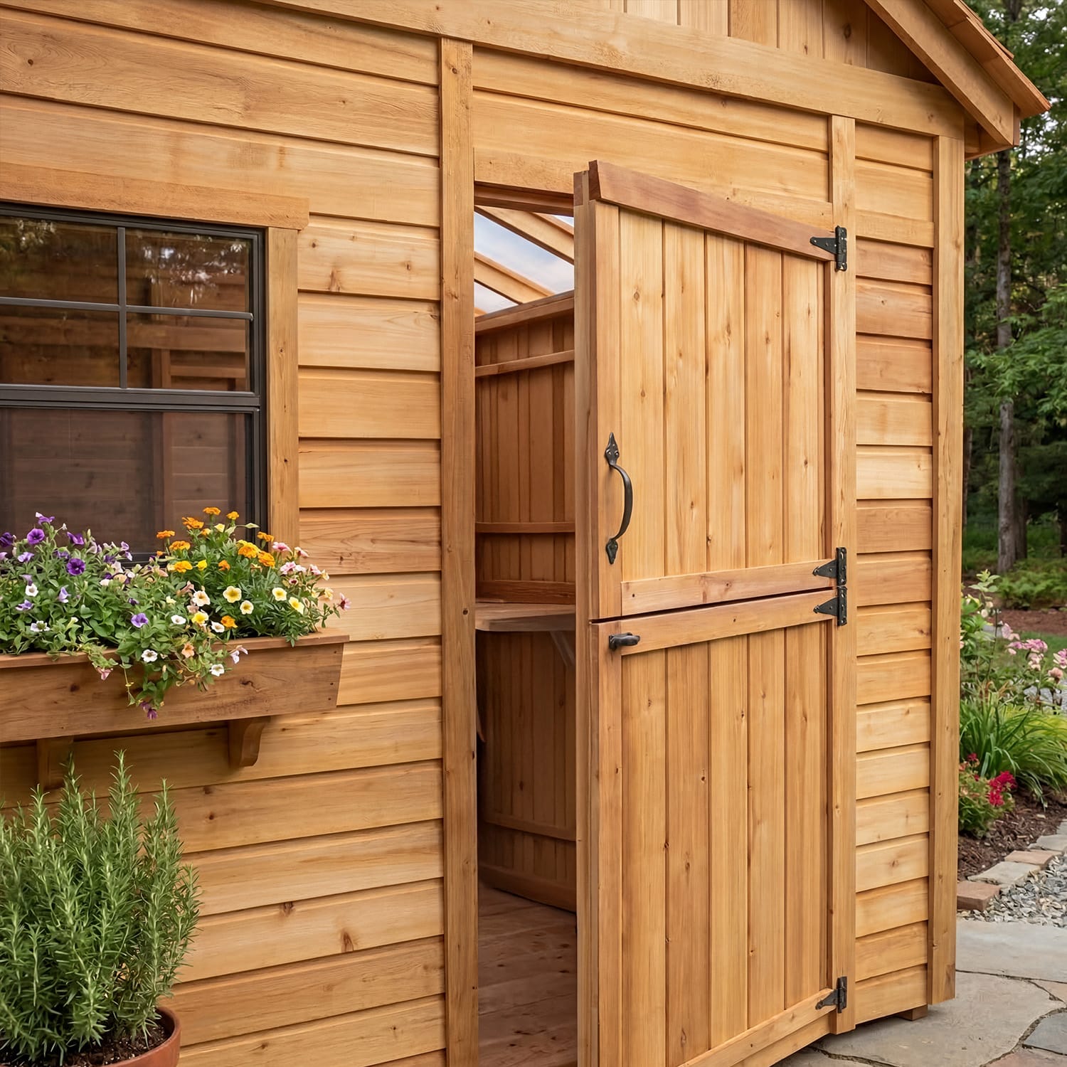 Outdoor Living Today 8 x 12 Foot SunShed Cedar Garden Shed
