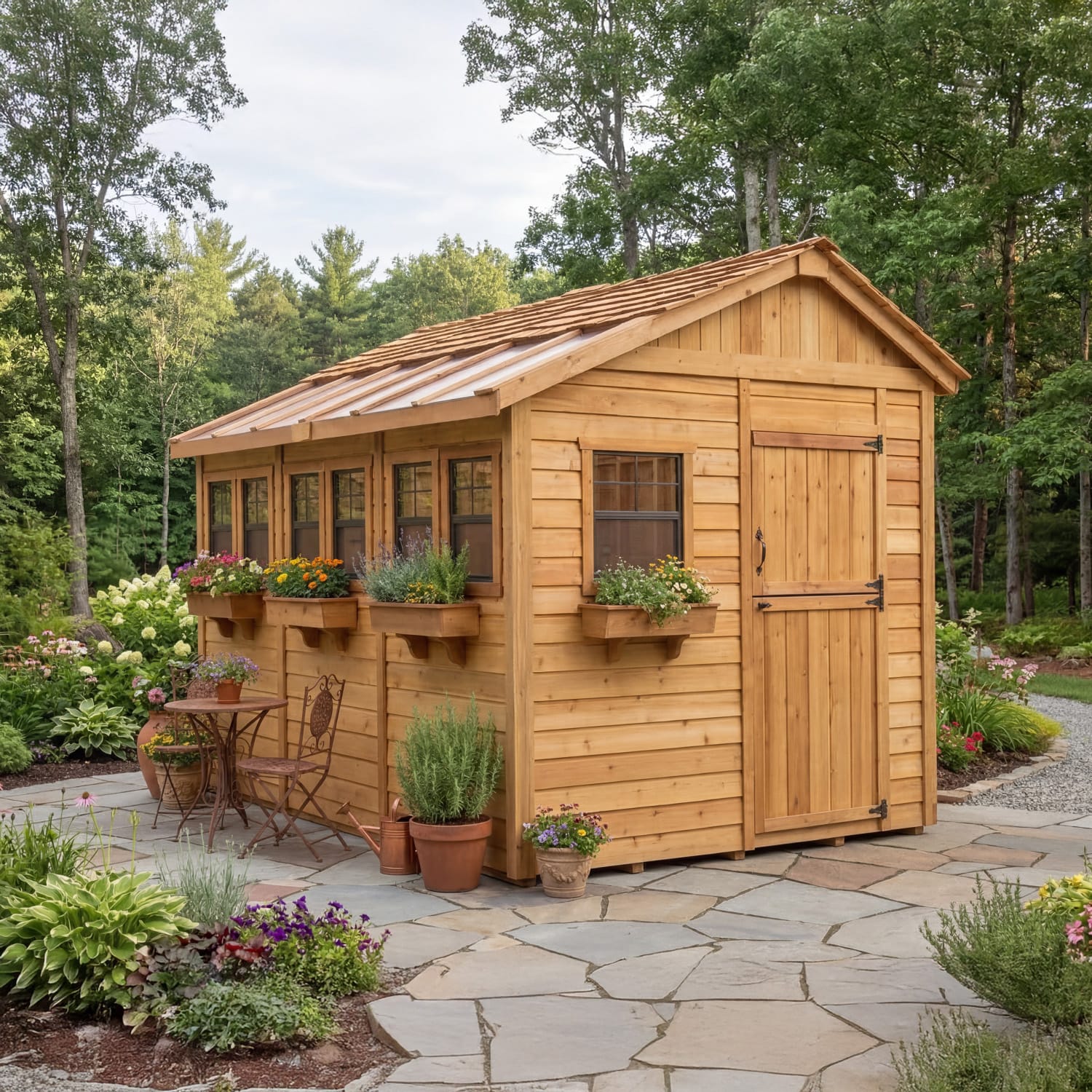 Outdoor Living Today 8 x 12 Foot SunShed Cedar Garden Shed