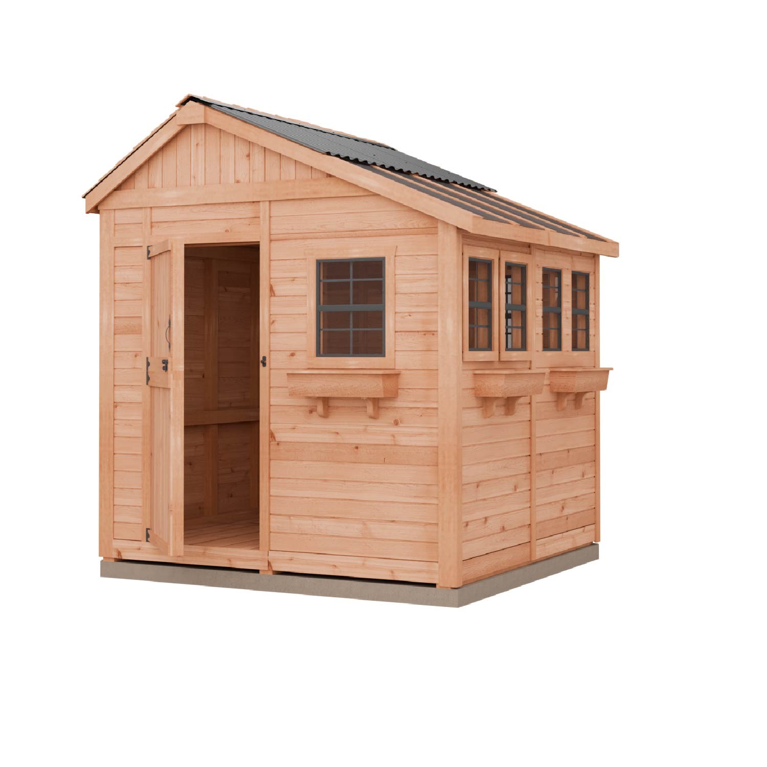Outdoor Living Today 8 x 8 Foot SunShed Cedar Garden Shed