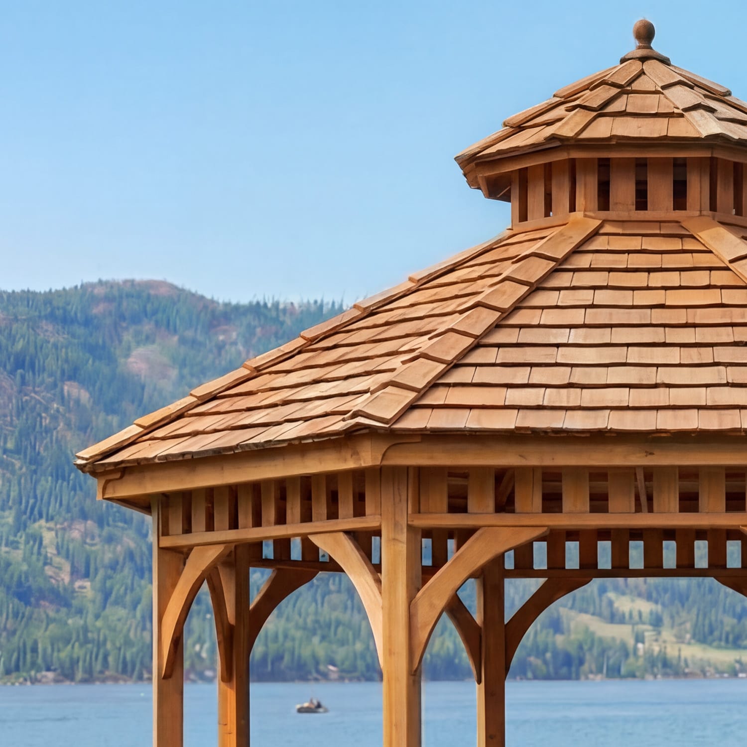 Outdoor Living Today 10 Foot Bayside Cedar Gazebo