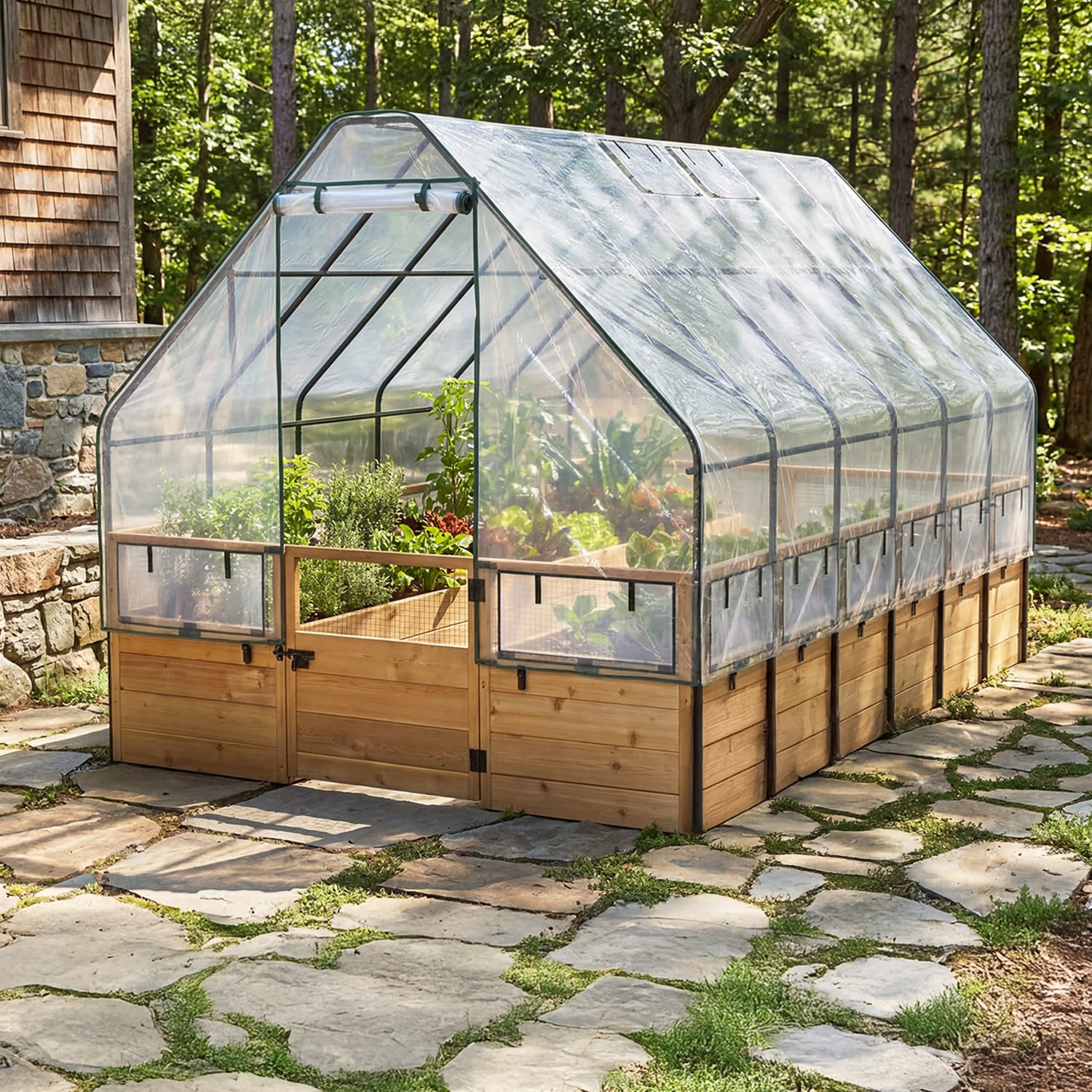 Outdoor Living Today 8 x 12 Foot Cedar Raised Garden Bed with Options