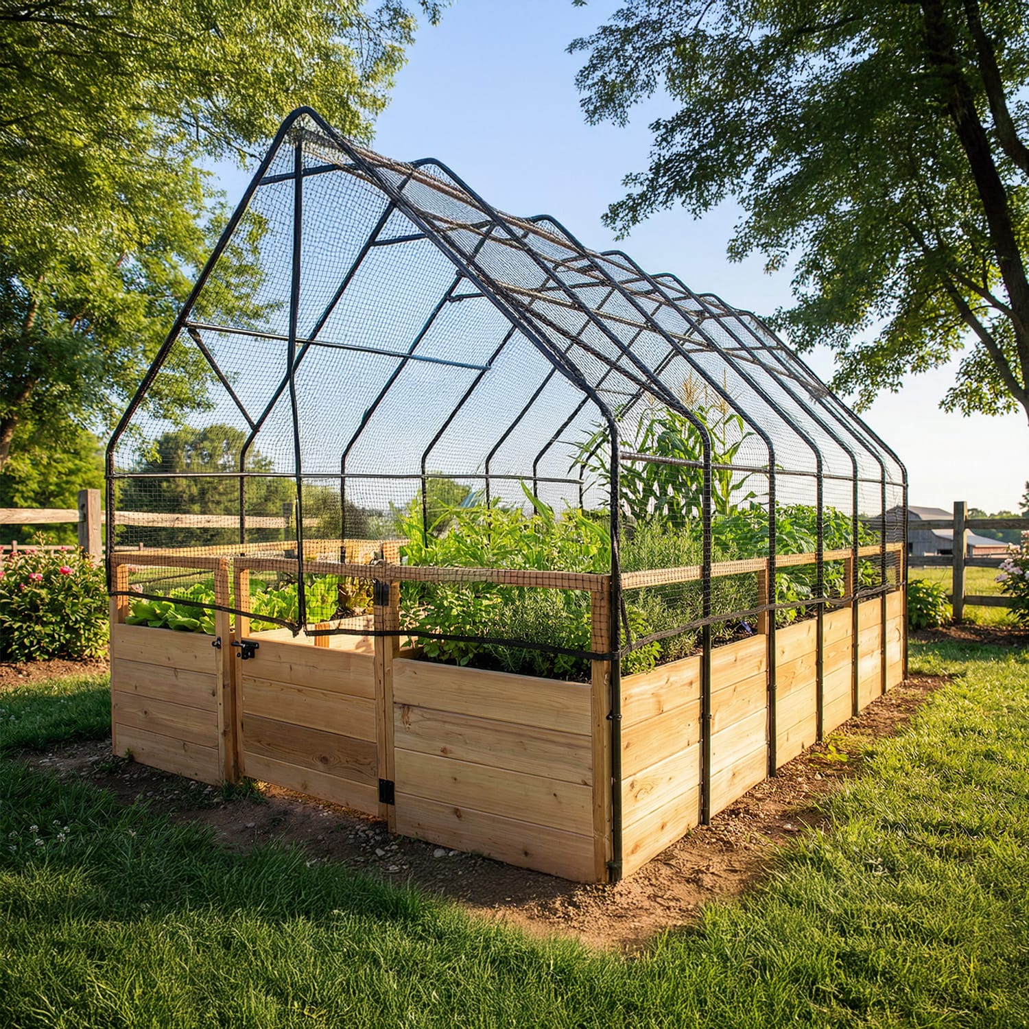 Outdoor Living Today 8 x 12 Foot Cedar Raised Garden Bed with Options