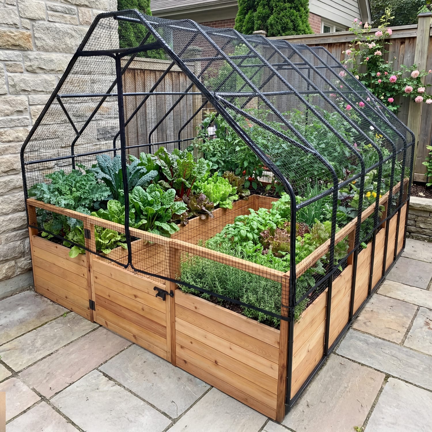 Outdoor Living Today 8 x 8 Foot Cedar Raised Garden Bed with Options
