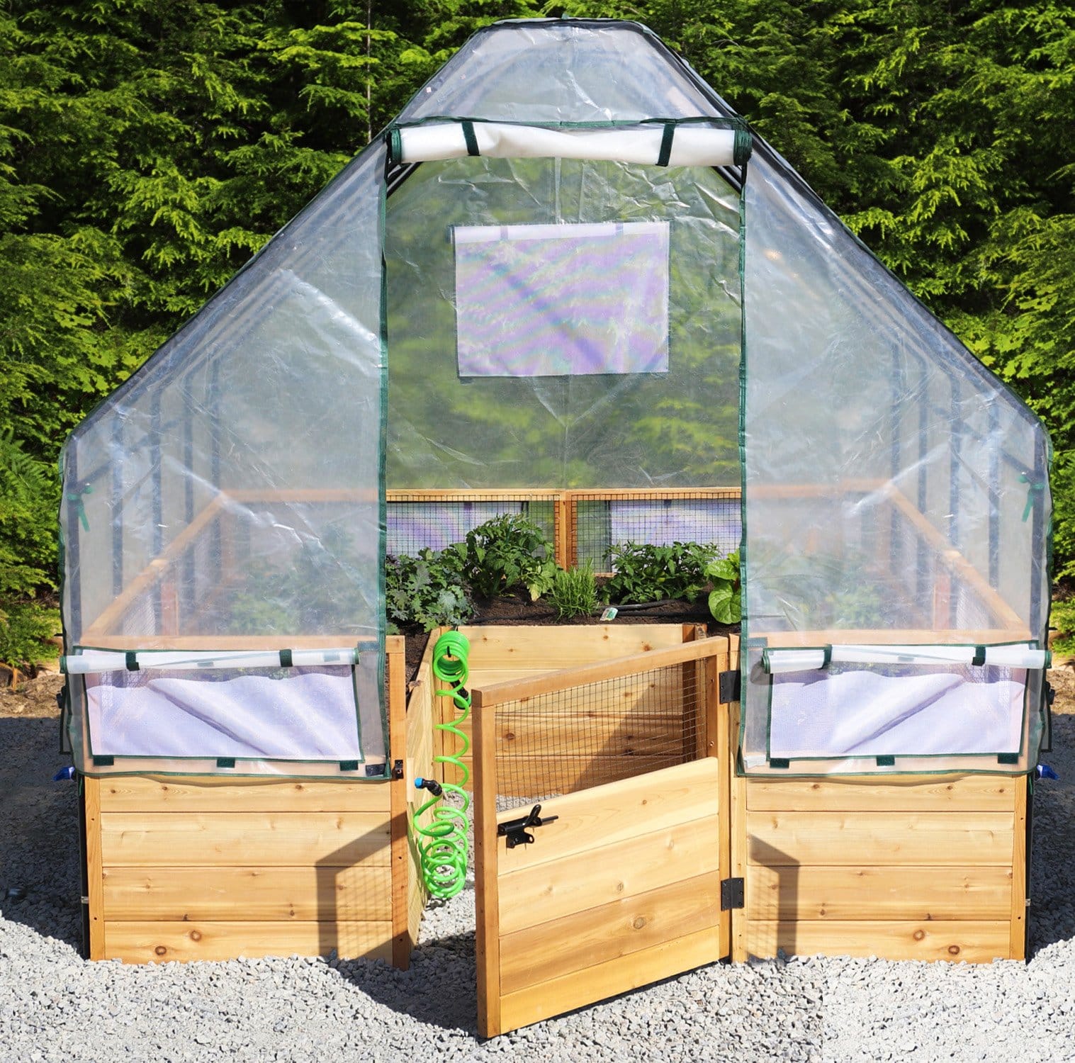 Outdoor Living Today 8 x 8 Foot Cedar Raised Garden Bed with Options