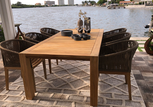 Royal Teak Collection Desert Sand Malibu Dining Chair