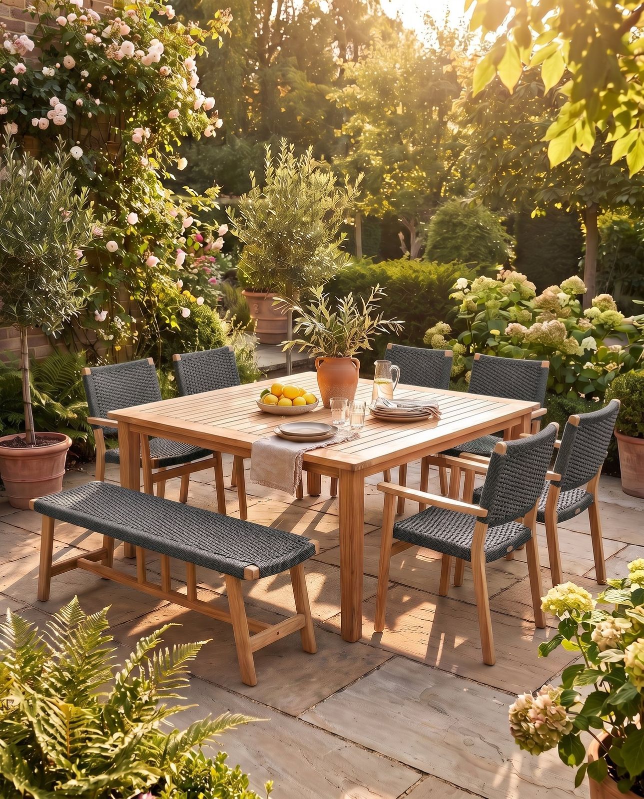 Royal Teak Collection 53 Inch Marseille Dining Bench