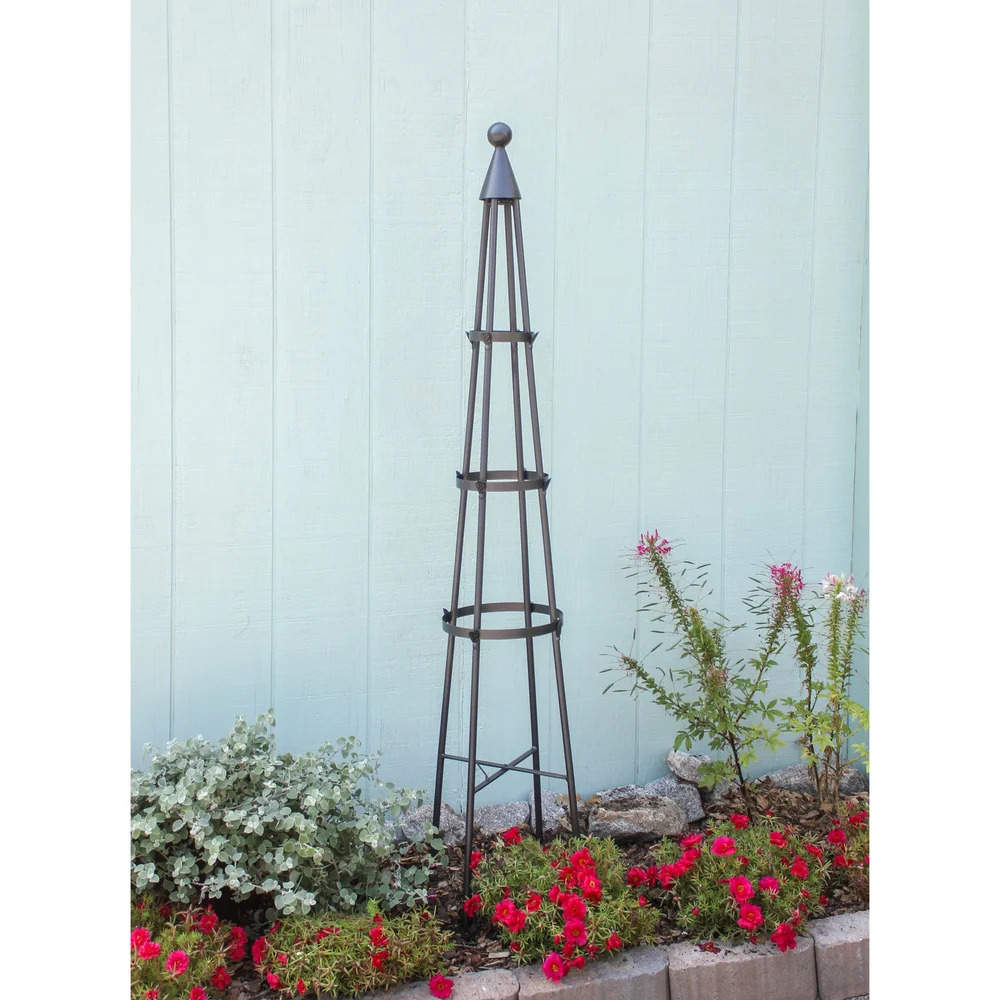 Achla 3 Rings Obelisk Trellis