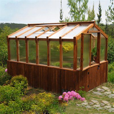 Outdoor Living Today 8 x 12 Cedar Greenhouse