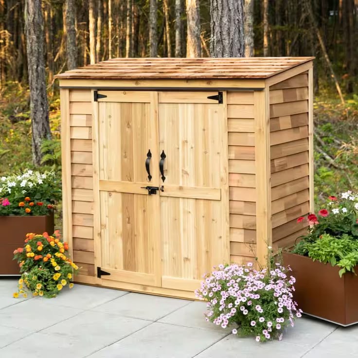 Outdoor Living Today 6 x 3 Foot Grand Chalet Cedar Garden Shed