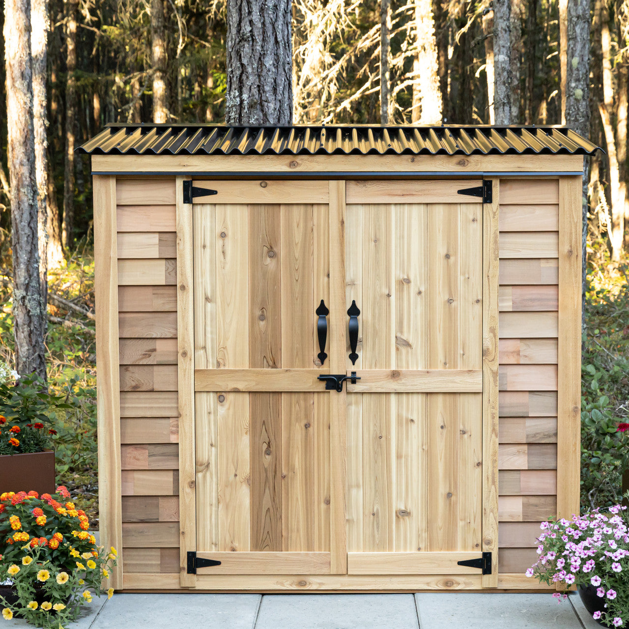 Outdoor Living Today 6 x 3 Foot Grand Chalet Cedar Garden Shed