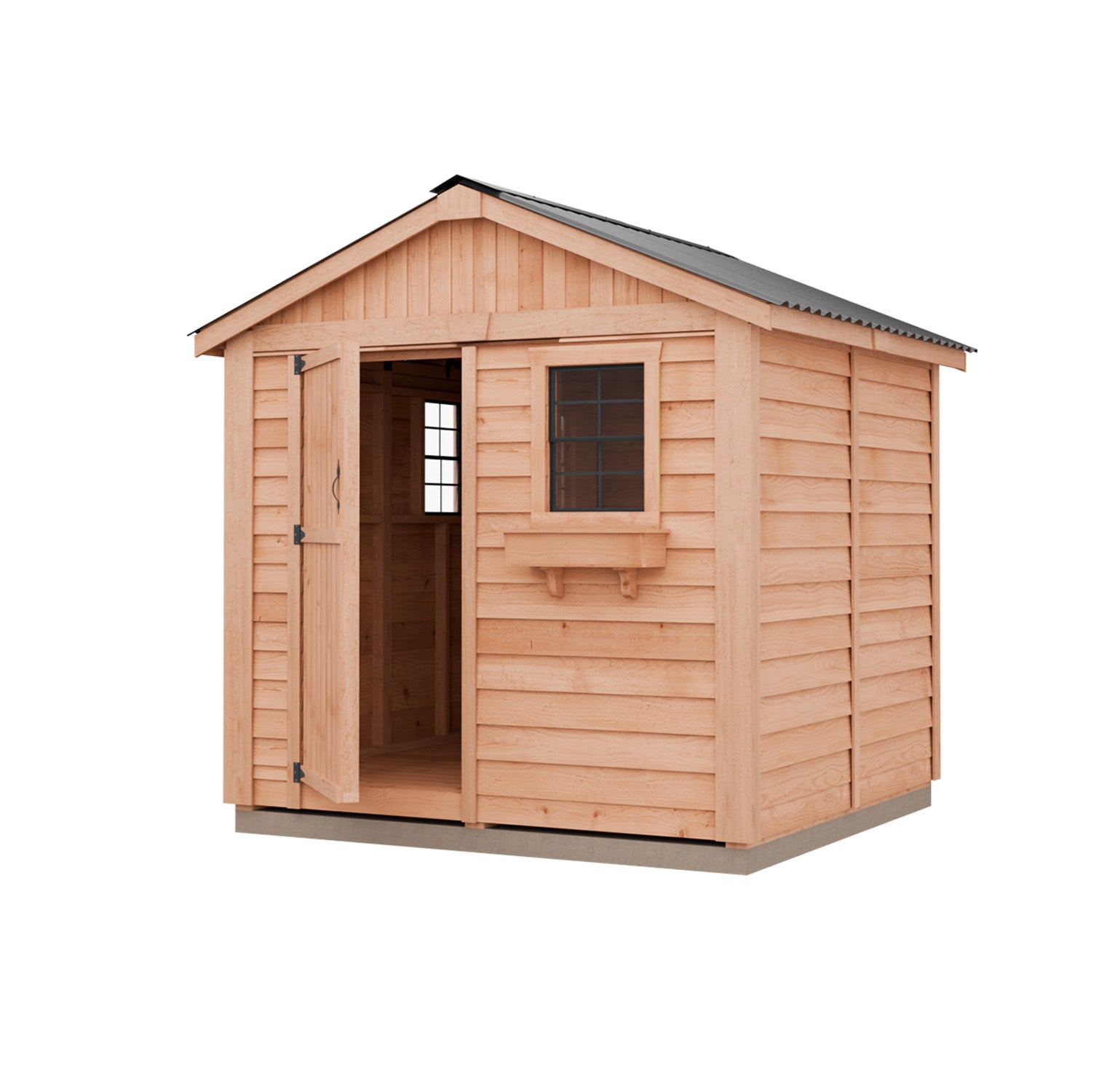 Outdoor Living Today 8 x 8 Foot Cedar Gardener Shed