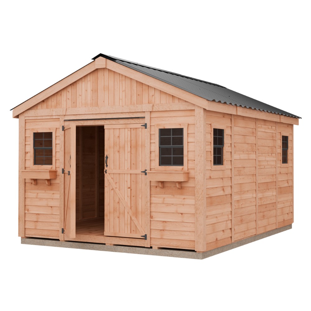 Outdoor Living Today 12 x 16 Foot SpaceMaster Cedar Shed