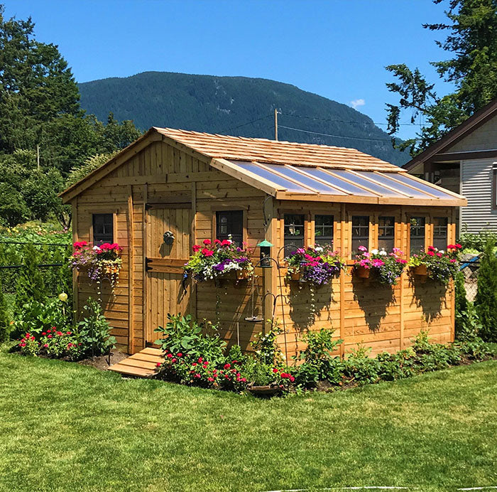 Outdoor Living Today 12 x 12 Foot SunShed Cedar Garden Shed