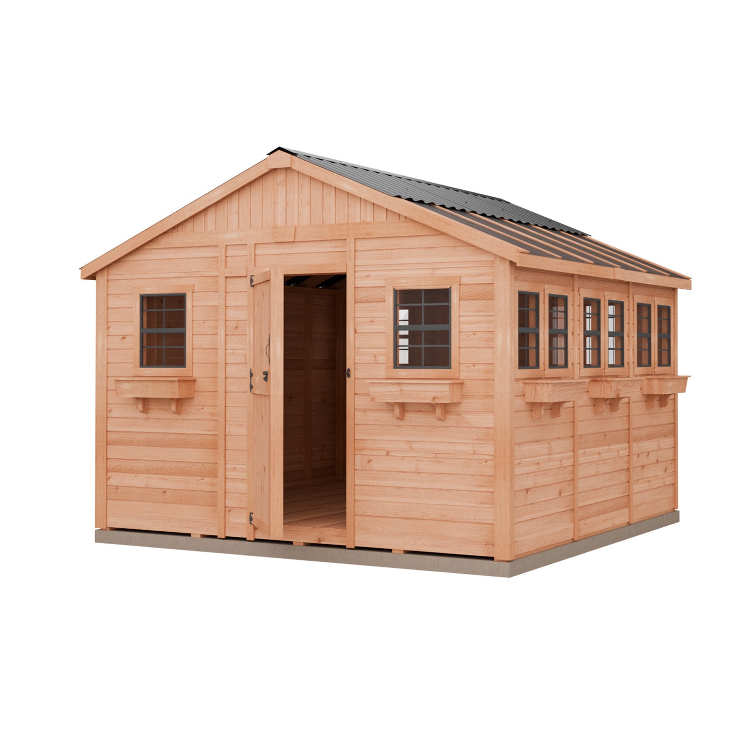 Outdoor Living Today 12 x 12 Foot SunShed Cedar Garden Shed
